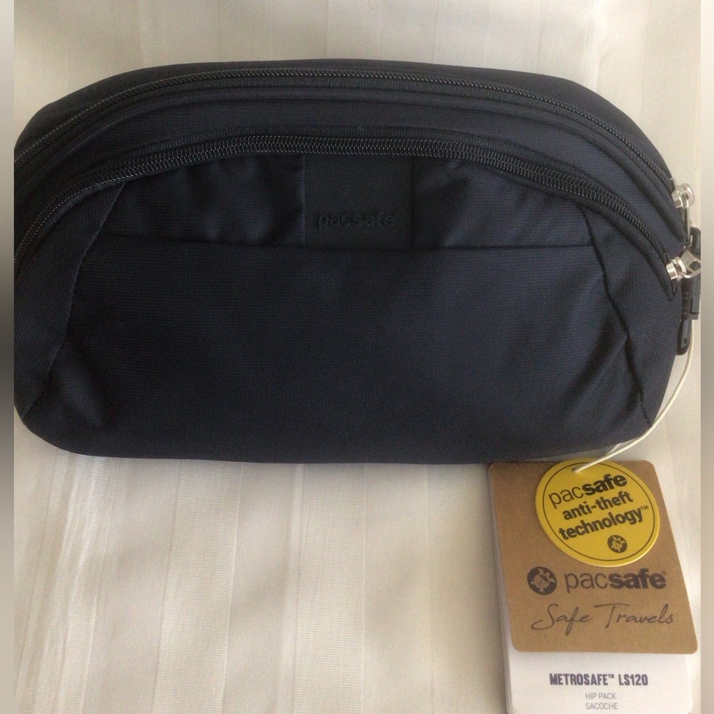 Pacsafe Metrosafe LS120 Anti-Theft Hip Pack - Navy - NWT